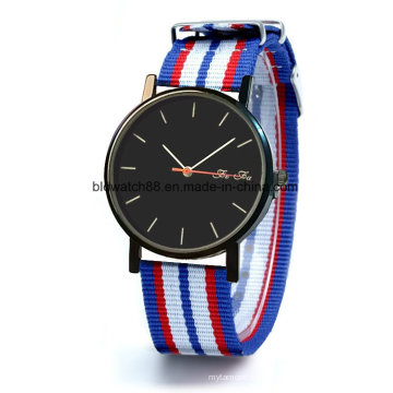 Custom Mens Watches Sport correa de nylon con Japón Movt